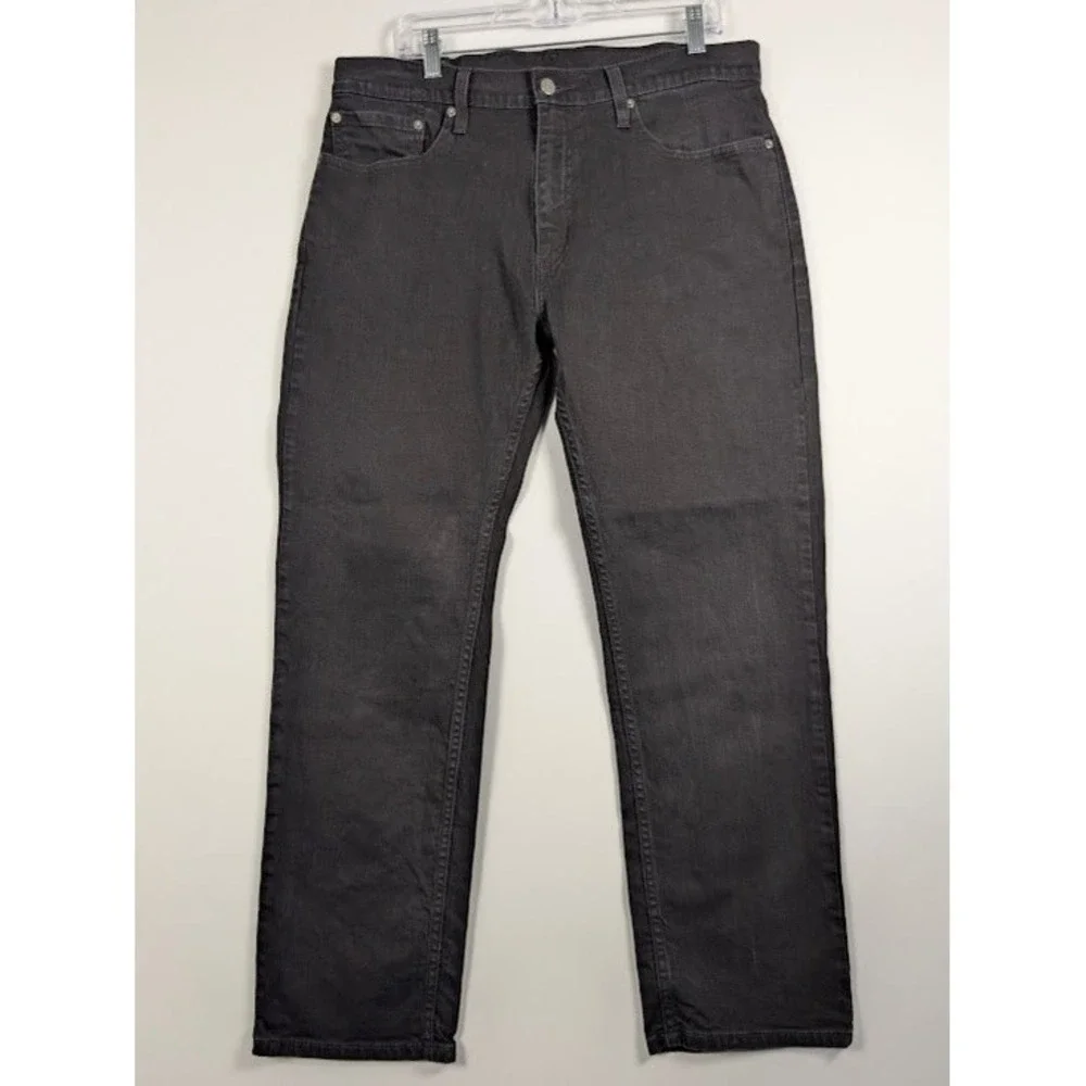 Levis 559 Relaxed Straight Jeans Mens 36x32 (36x30) Black‎ Tonal Stitch Stretch